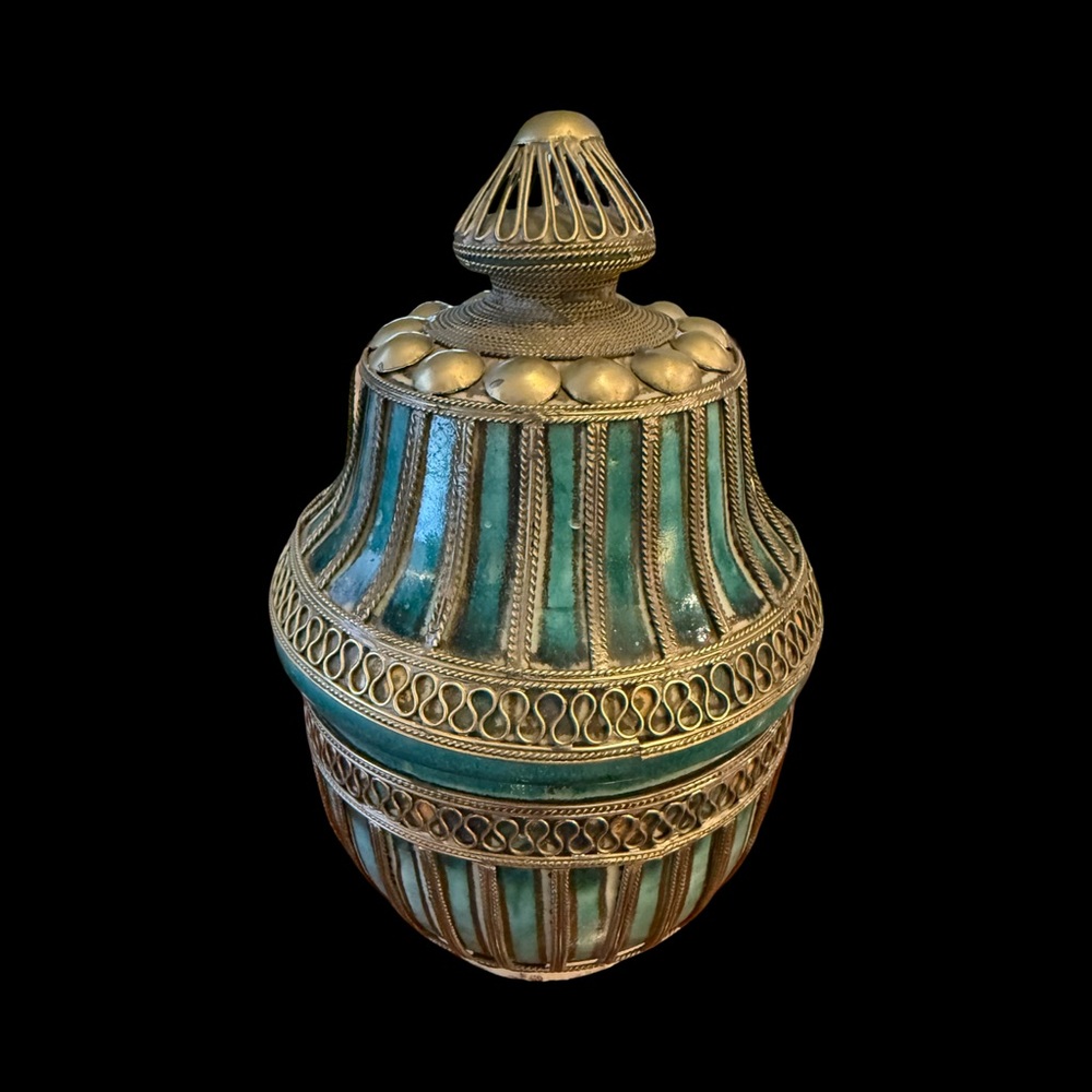 Vintage Decorative Jar with Lid